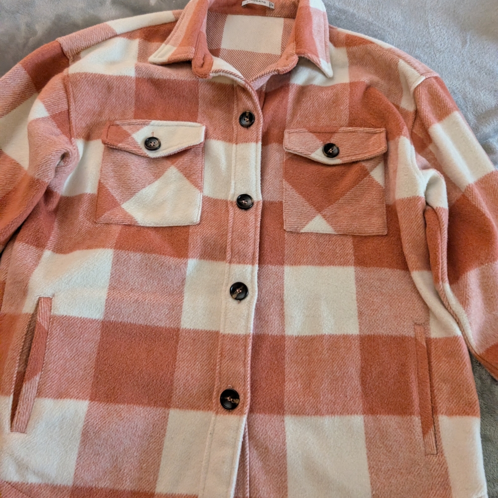 Staccato Plaid Button-Up Women's Jacket